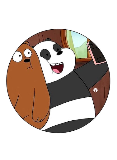 We Bare Bears Printed Fridge Magnet Multicolour