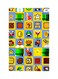 Printed Fridge Magnet Multicolour 8.5x0.4x5.5cm