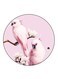 Birds Printed Fridge Magnet Round Multicolour