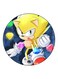 Sonic Printed Fridge Magnet Yellow/Blue/Red