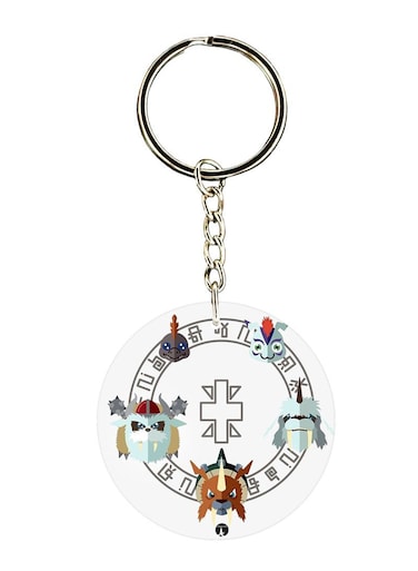 Anime Digimon Printed Keychain