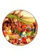 Rabbits Printed Fridge Magnet Multicolour