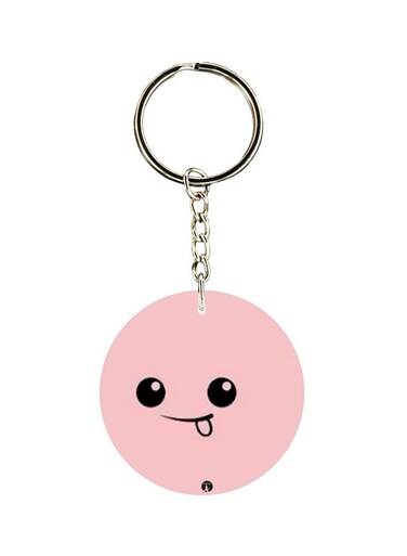 Cartoon Printed Dual Sided Keychain