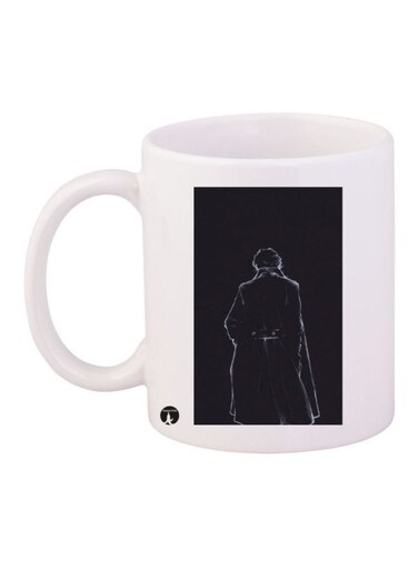Sherlock Printed Mug White/Black Standard Size