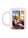 Printed Coffee Mug White/Red/Beige