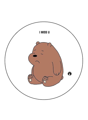 We Bare Bears Printed Fridge Magnet Multicolour