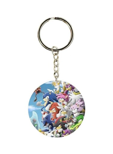 Double Sided Sonic Printed Keychain