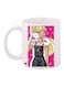 Girl Printed Coffee Mug White/Pink/Black 11ounce