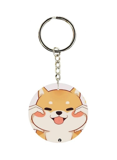 Double Sided Cartoon Printed Keychain
