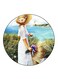 Woman Printed Fridge Magnet Multicolour
