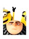 Minions Themed Metallic Plate White/Yellow/Black 20x15cm