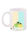 Girl And Boy Printed Coffee Mug White/Blue/Yellow 11ounce