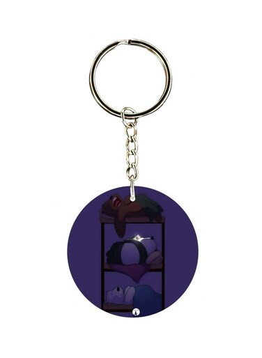 Cartoon Character Printed Keychain