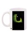 Eyeball Printed Coffee Mug White/Black/Green 11ounce