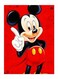 Mickey Mouse Printed Decorative Plate Red/Black/White 20x15cm