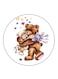 Bears Printed Fridge Magnet Multicolour