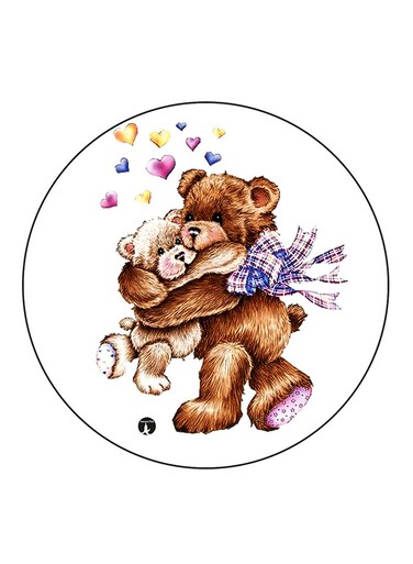 Bears Printed Fridge Magnet Multicolour
