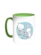Plant Love Printed Coffee Mug Green/White 11ounce