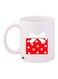 Gift Box Printed Coffee Mug White/Red 11ounce