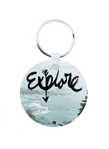 English Phrases Wooden Keychain
