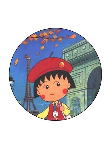 Anime Chibi Maruko Chan Printed Fridge Magnet Multicolour