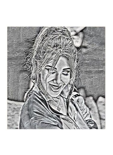 Nancy Ajram MDF Painting Multicolour 30x30cm