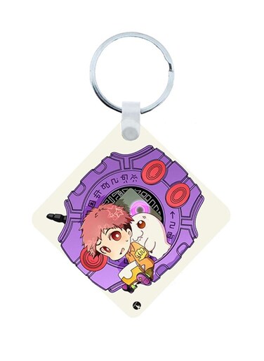 The Digimon Anime Wooden Keychain