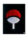 Anime Naruto Metal Plate Poster Black/Red/White 15 x 20cm