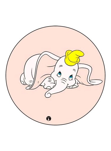 Cartoon Printed Fridge Magnet Beige/Yellow/Blue 5.5cm