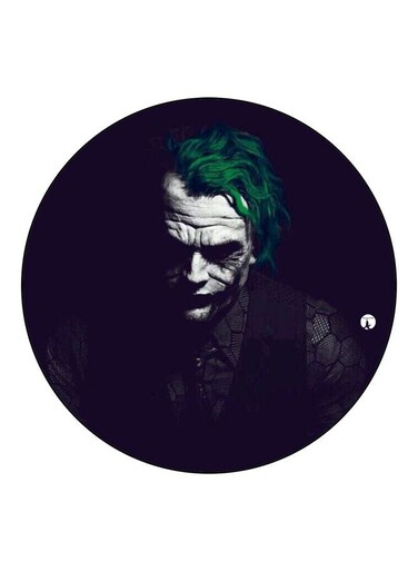 Joker Printed Fridge Magnet Black/White/Green 5.5cm