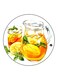 Juice Printed Fridge Magnet Round Multicolour
