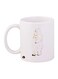 Cartoon Printed Coffee Mug White Beige