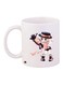 Anime Girl Printed Coffee Mug White/Pink/Black 11ounce