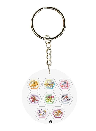 Anime Digimon Printed Keychain