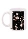 Floral Printed Coffee Mug White/Black/Pink