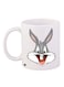 Bugs Bunny Printed Coffee Mug White/Grey/Pink