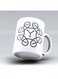 Modern Monogram Y Printed Coffee Mug White