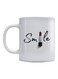Smile Printed Mug White/Black/Red
