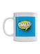 Smile Printed Mug White/Blue/Yellow