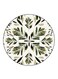 Plants Printed Fridge Magnet Round Multicolour