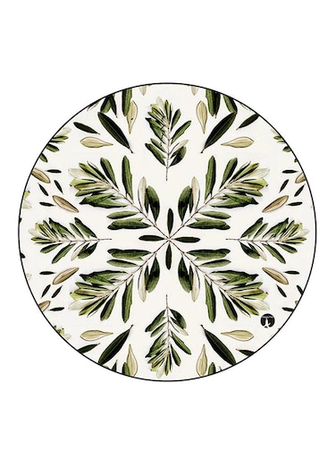 Plants Printed Fridge Magnet Round Multicolour