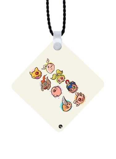 Digimon Printed Car Mirror Pendant