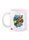 Crash Video Game Printed Mug White/Blue/Yellow