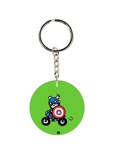 Cartoon Printed Keychain
