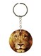 Double Sided Lion Printed Keychain