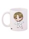 Cartoon Boy Printed Coffee Mug White/Brown/Beige