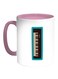 Musical Instrument Piano Printed Coffee Mug White/Pink 11ounce
