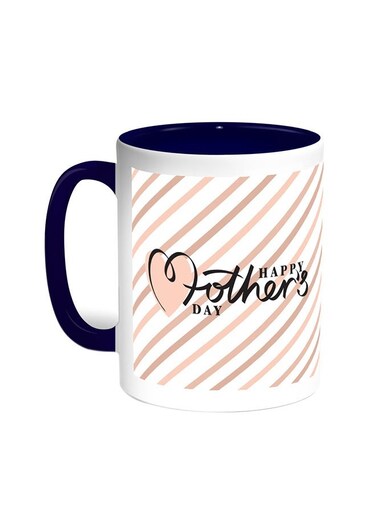 Happy Mother's Day Printed Coffee Mug Blue/White 11ounce