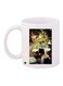 Printed Coffee Mug White/Green/Brown 11ounce
