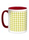 Motifs Of Boxes Printed Coffee Mug Red/White/Green 11ounce